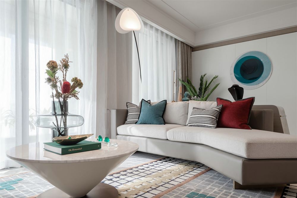 佛山市保利玥府新中式風(fēng)格四居室裝修案例