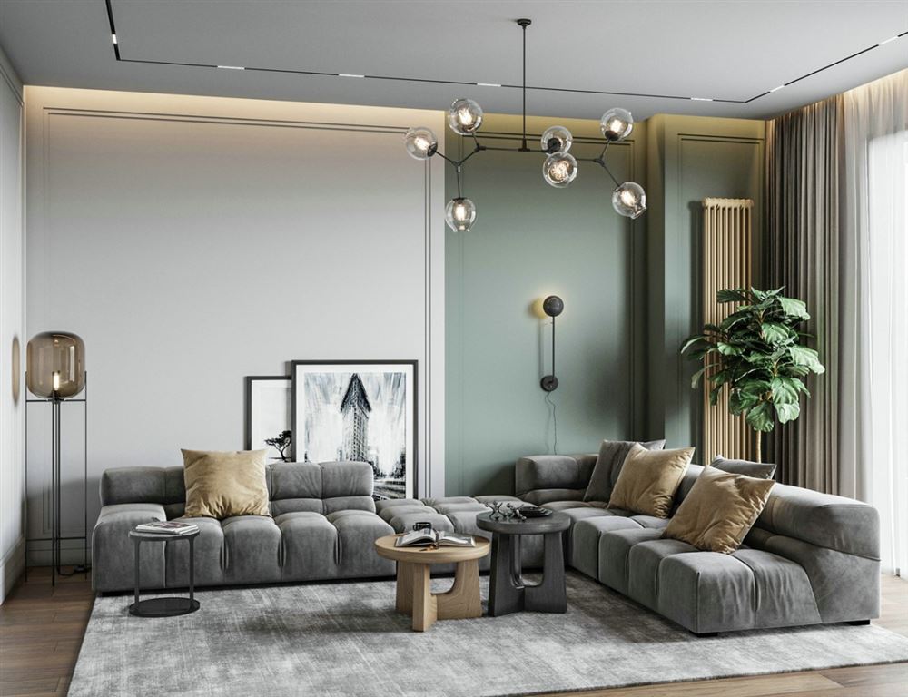 江門市華僑城&middot;云頂北歐風(fēng)格三居室裝修案例