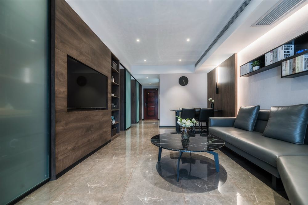 廣州市云山詩意(白云)美式風格三居室裝修案例