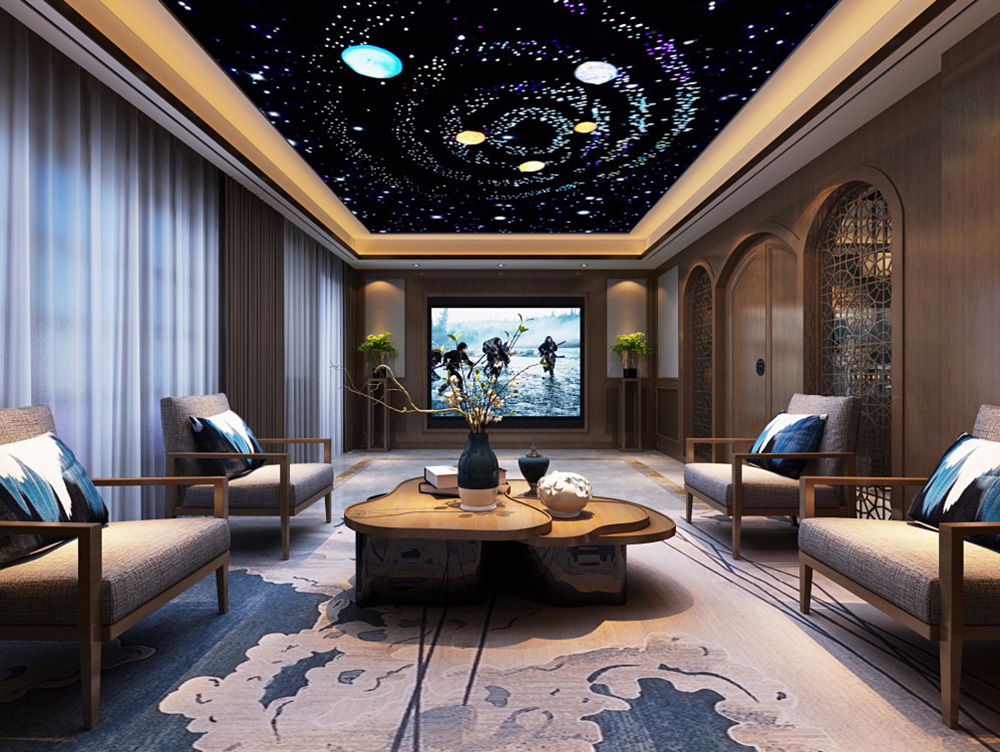 新中式風格別墅裝修設(shè)計效果圖-東逸灣水漾林岸別墅410平米-別墅裝修設(shè)計會客廳 新中式風格別墅裝修設(shè)計效果圖-東逸灣水漾林岸別墅410平米-別墅裝修設(shè)計會客廳