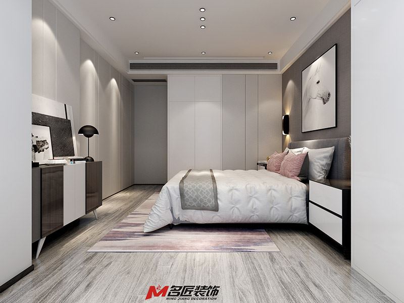 臺州市鉑金家園現(xiàn)代簡約風(fēng)格三居室裝修案例