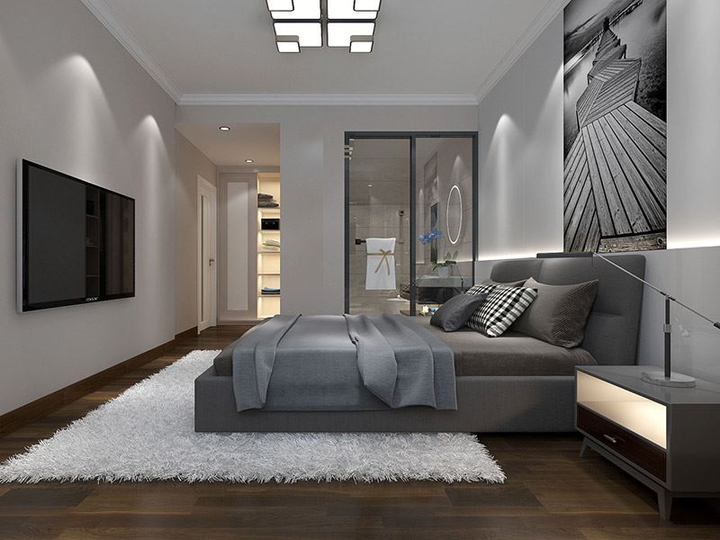 自貢市明珠小區(qū)現(xiàn)代簡約風(fēng)格平層裝修案例