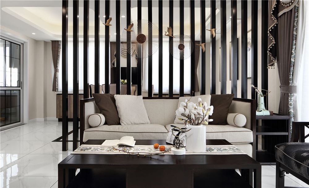 江門市華僑城&middot;云頂新中式風(fēng)格四居室裝修案例