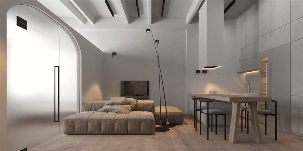 佛山市方直&middot;瓏湖灣現代簡約風格三居室裝修案例