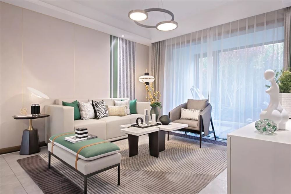 佛山市保利御江南輕奢風(fēng)格四居室裝修案例