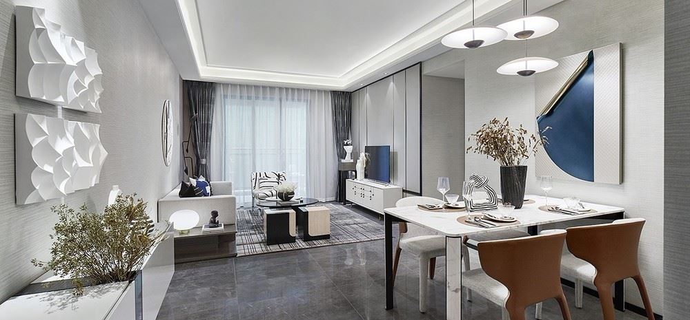 江門市世茂碧海銀湖現(xiàn)代簡約風(fēng)格三居室裝修案例