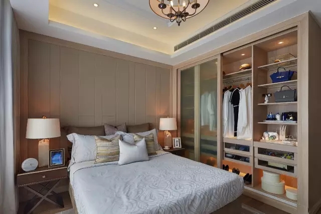 佛山裝修公司新中式風(fēng)格室內(nèi)裝修效果圖-主臥 佛山裝修公司新中式風(fēng)格室內(nèi)裝修效果圖-主臥