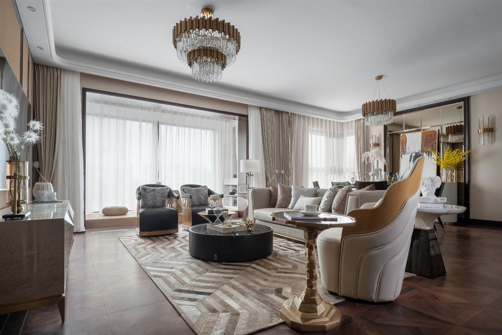 江門(mén)市富都新村現(xiàn)代簡(jiǎn)約風(fēng)格四居室裝修案例