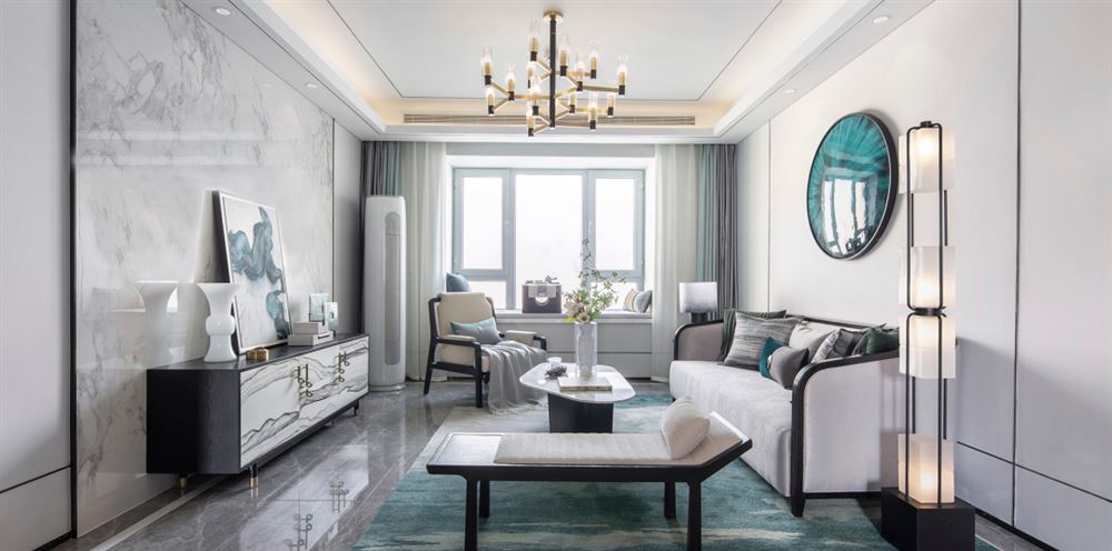 佛山市美的鷺湖森林度假區(qū)新中式風(fēng)格三居室裝修案例