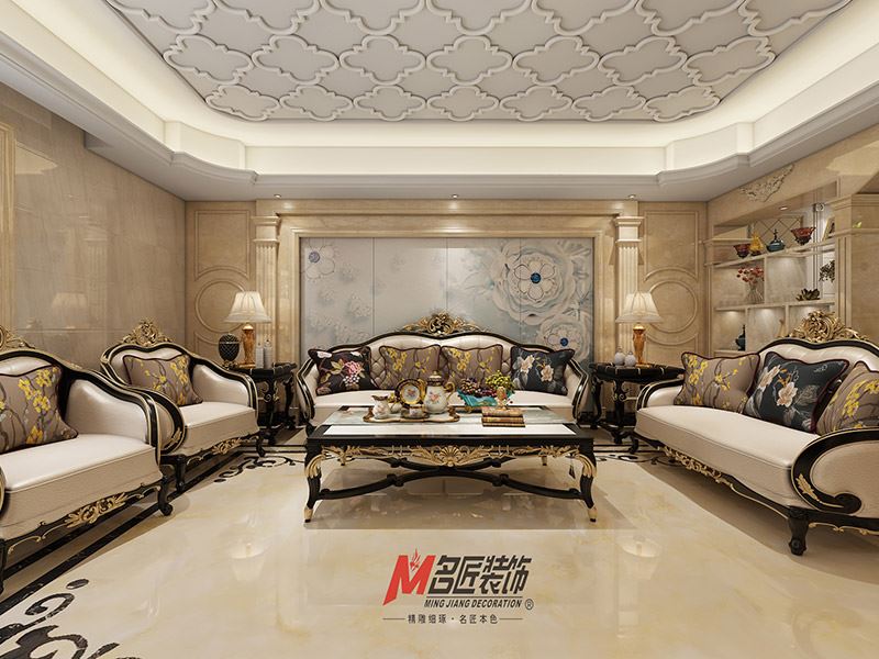 揭陽市博雅苑A區(qū)歐式風(fēng)格三居室裝修案例