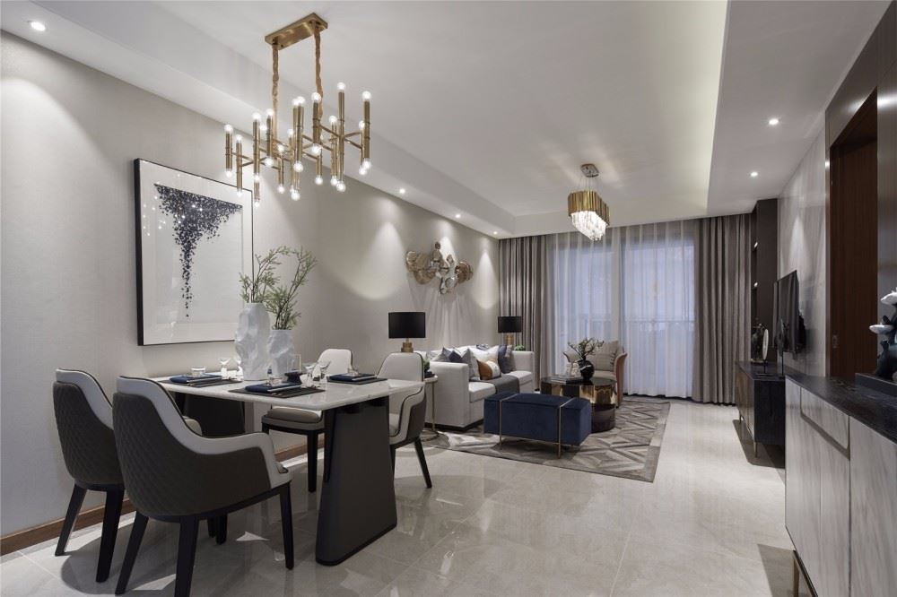 曲靖市南疆坤城北歐風(fēng)格三居室裝修案例