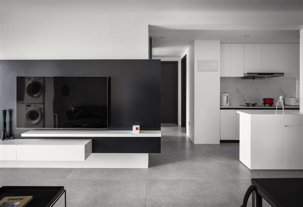 廣州市芳村花園現代簡約風格三居室裝修案例