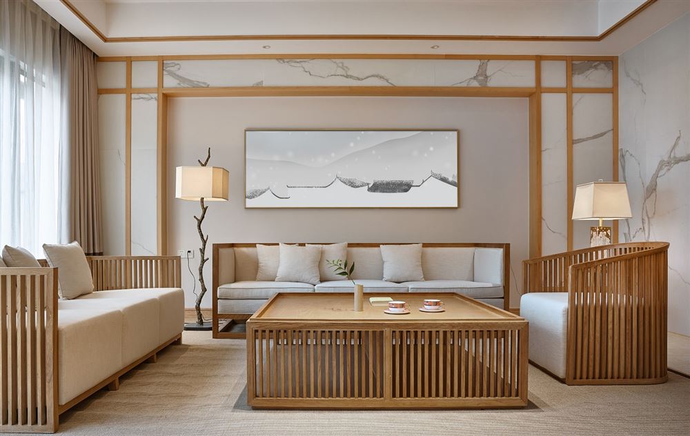 佛山市恒大雅苑新中式風(fēng)格別墅裝修案例