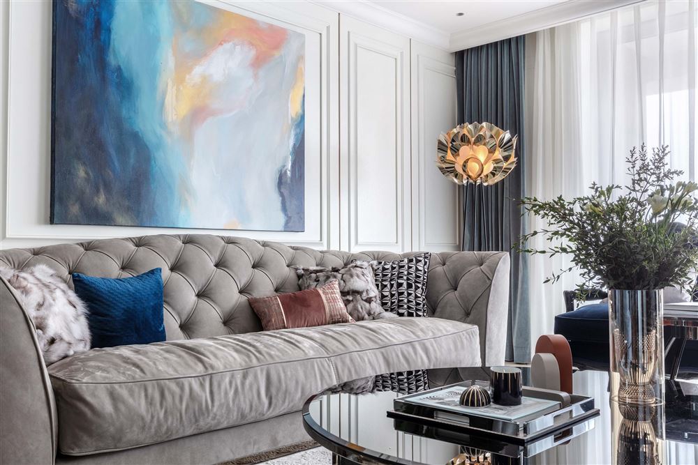 佛山市鵬瑞皓玥灣輕奢風(fēng)格四居室裝修案例