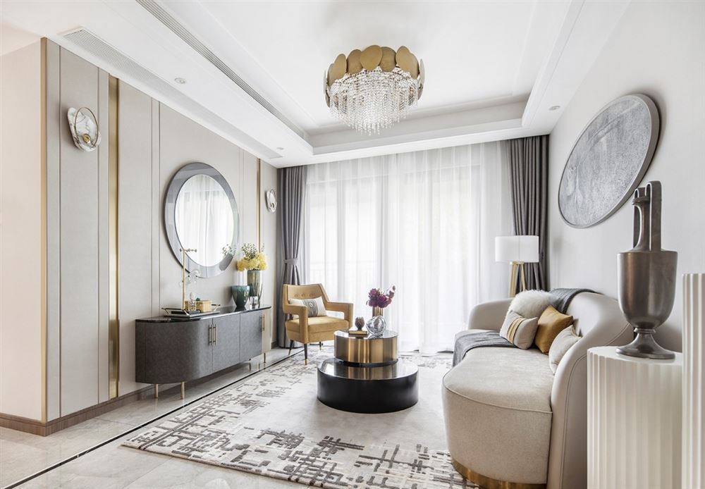 江門市方圓&middot;云山詩(shī)意(鶴山)輕奢風(fēng)格三居室裝修案例