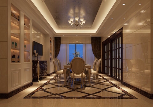 佛山市越秀御湖臺新中式風(fēng)格四居室裝修案例