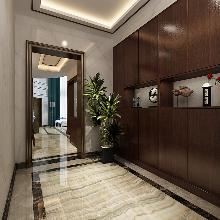 新中式風格別墅裝修設(shè)計效果圖-海琴水岸別墅365平米-別墅裝修設(shè)計玄關(guān) 新中式風格別墅裝修設(shè)計效果圖-海琴水岸別墅365平米-別墅裝修設(shè)計玄關(guān)