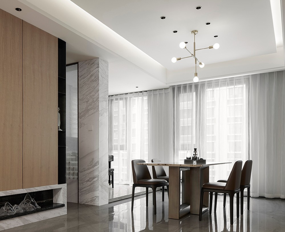 佛山裝修公司現(xiàn)代風格室內裝修效果圖-餐廳
