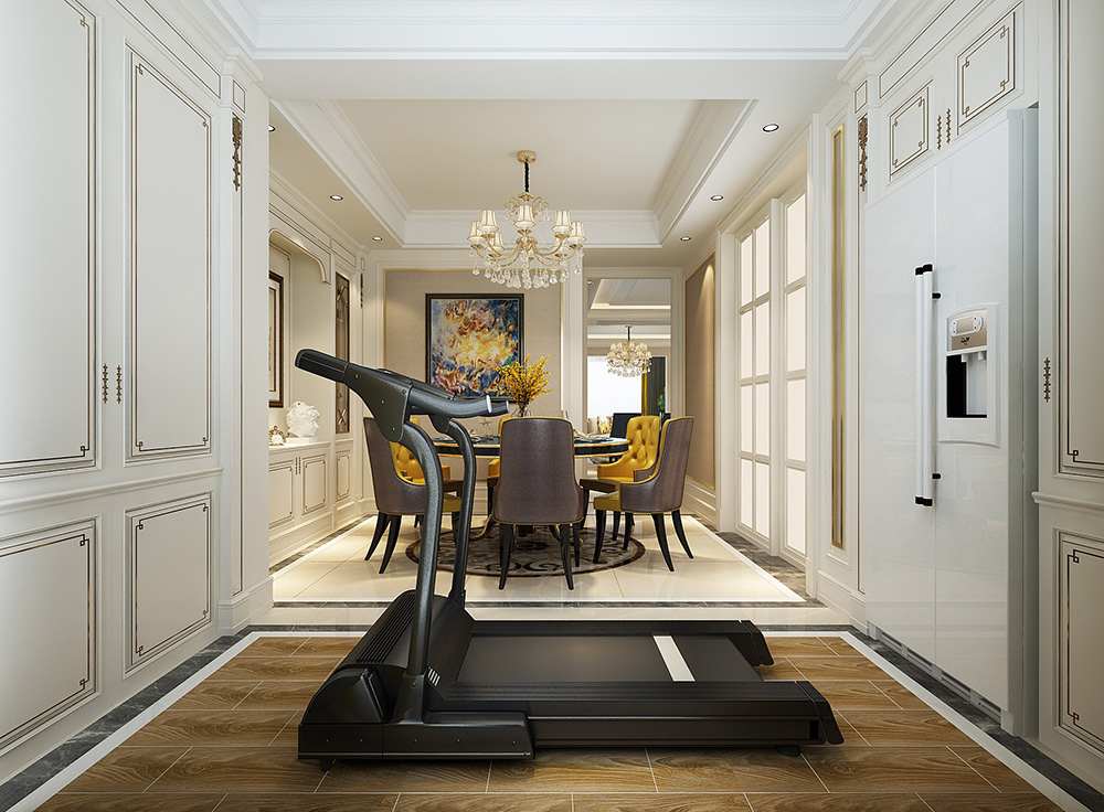 裝修公司歐式風(fēng)格室內(nèi)裝修效果圖-健身區(qū)