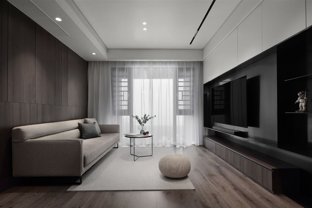 佛山市招商曦岸輕奢風(fēng)格三居室裝修案例