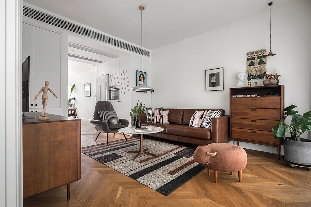 廣州市黃埔花園北歐風格三居室裝修案例