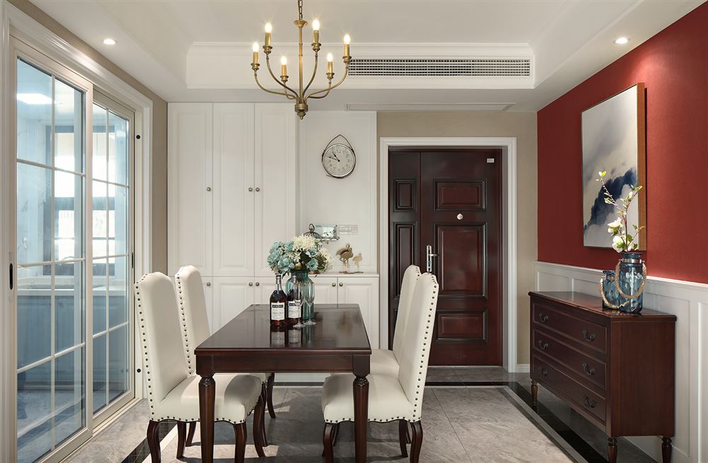 佛山市萬科中駿金域西江美式風(fēng)格三居室裝修案例