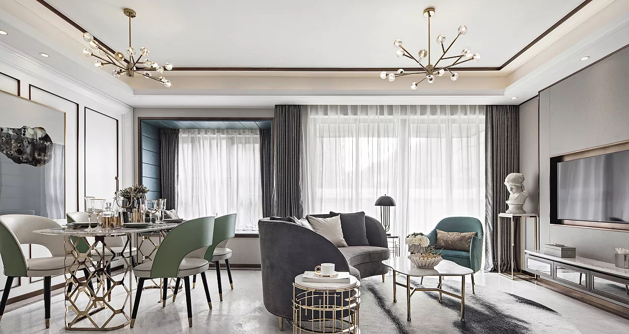 歐式風(fēng)格室內(nèi)裝修效果圖-利海亞洲國(guó)際三居128平米-客廳 歐式風(fēng)格室內(nèi)裝修效果圖-利海亞洲國(guó)際三居128平米-客廳