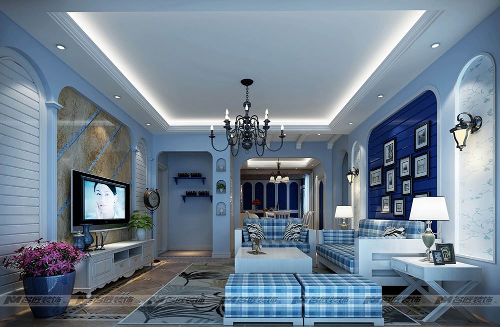 茂名市華廈世紀(jì)北歐風(fēng)格三居室裝修案例