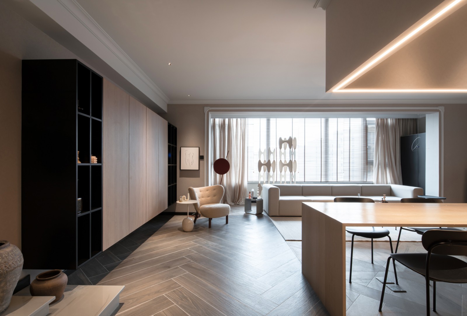 現(xiàn)代風格家裝設計室內裝修效果圖-客廳