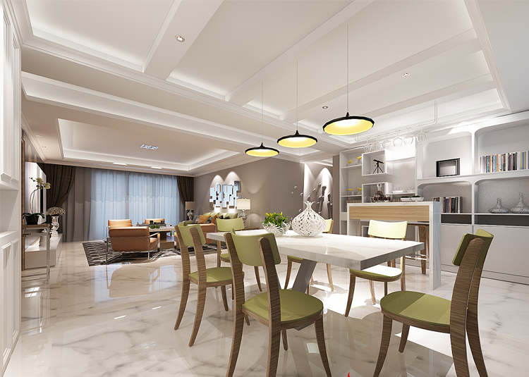 無錫市華潤(rùn)橡樹灣萬象公館商鋪現(xiàn)代簡(jiǎn)約風(fēng)格四居室裝修案例