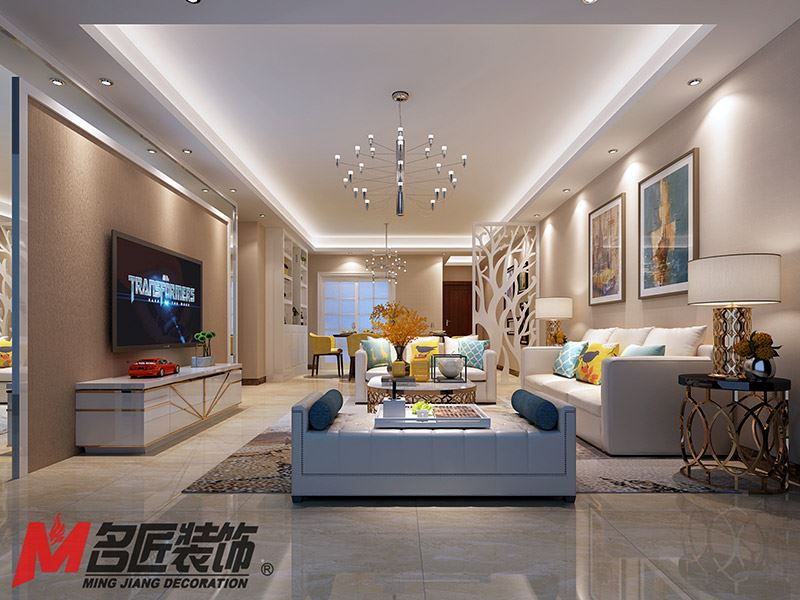 河源市霸王花&middot;麗江花園現(xiàn)代簡(jiǎn)約風(fēng)格三居室裝修案例