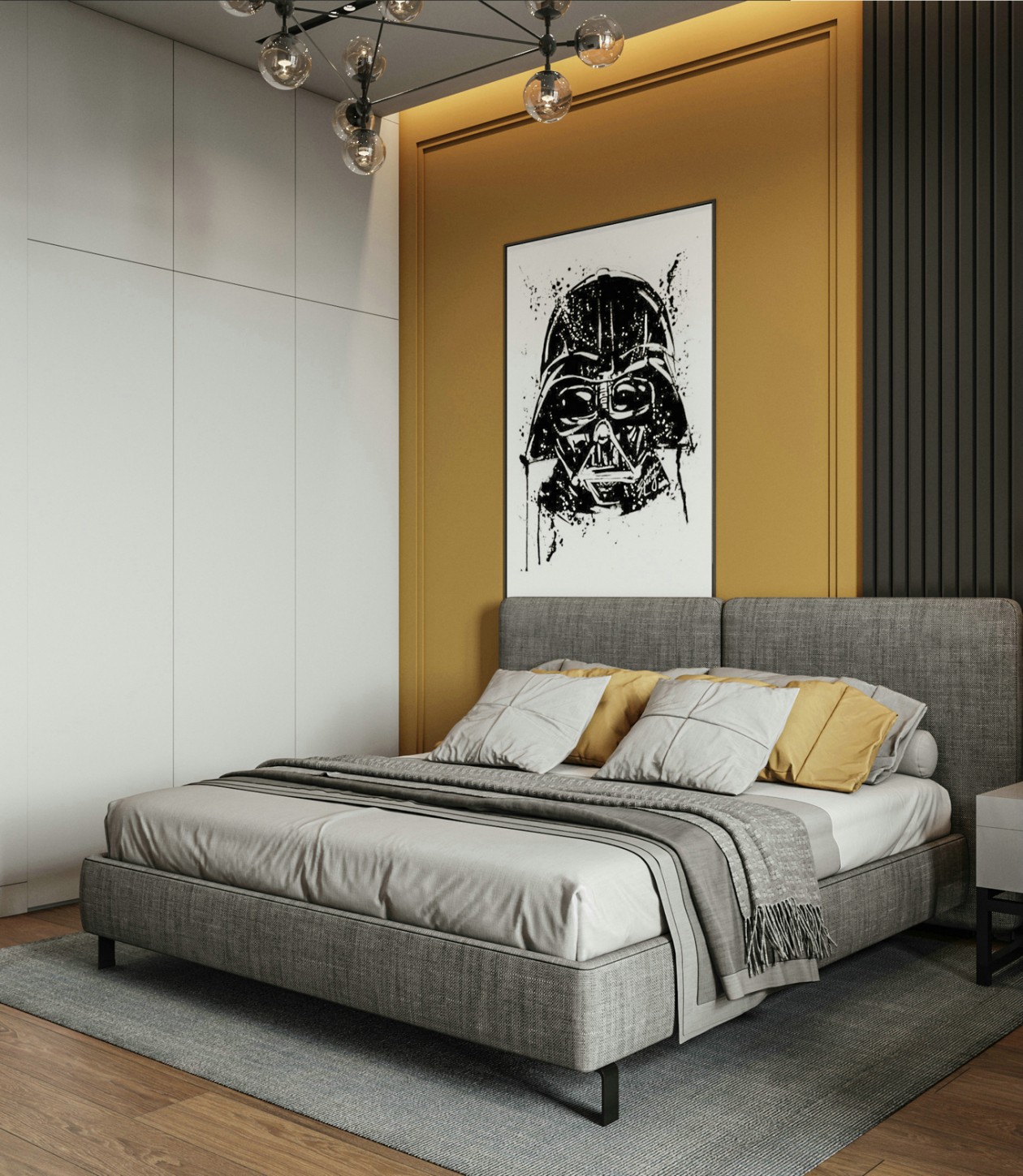 裝修案例北歐風格室內(nèi)裝修效果圖-臥室 裝修案例北歐風格室內(nèi)裝修效果圖-臥室