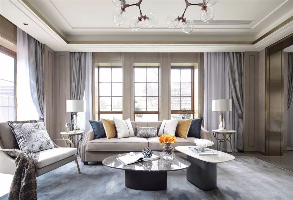 廣州市錦繡御景國(guó)際輕奢風(fēng)格三居室裝修案例