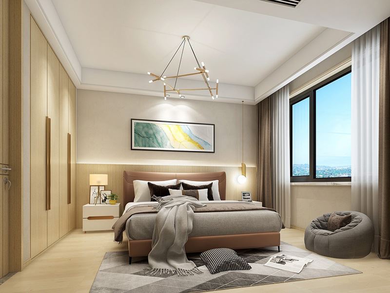 常州市世茂香檳湖現(xiàn)代簡(jiǎn)約風(fēng)格三居室裝修案例