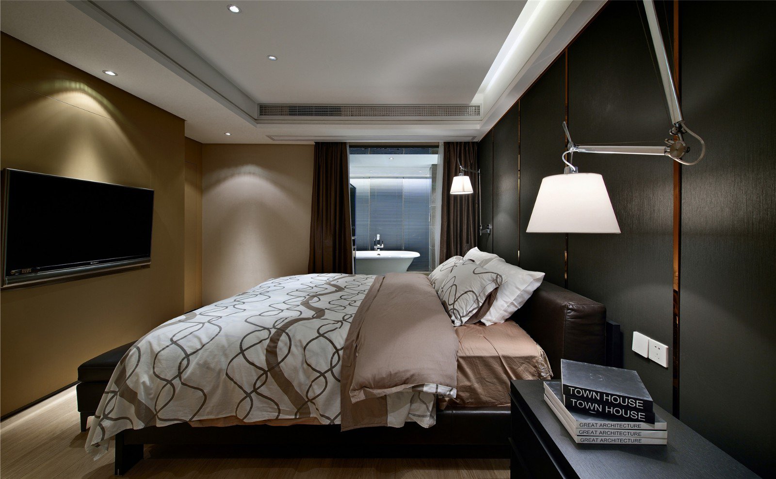 現(xiàn)代簡約風(fēng)格家裝設(shè)計室內(nèi)裝修效果圖-主臥 現(xiàn)代簡約風(fēng)格家裝設(shè)計室內(nèi)裝修效果圖-主臥