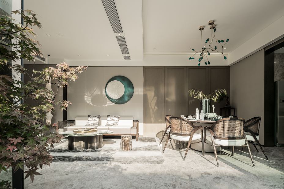 江門市碧桂園翡翠香堤新中式風(fēng)格別墅裝修案例