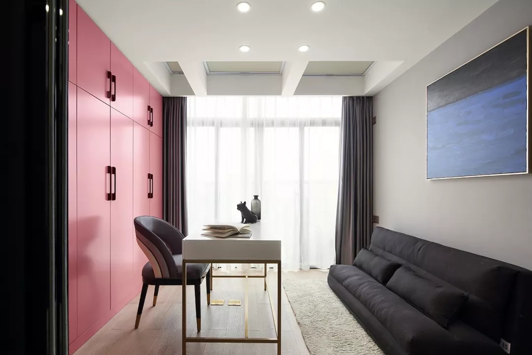 裝修公司后現(xiàn)代簡約風格室內裝修效果圖-書房