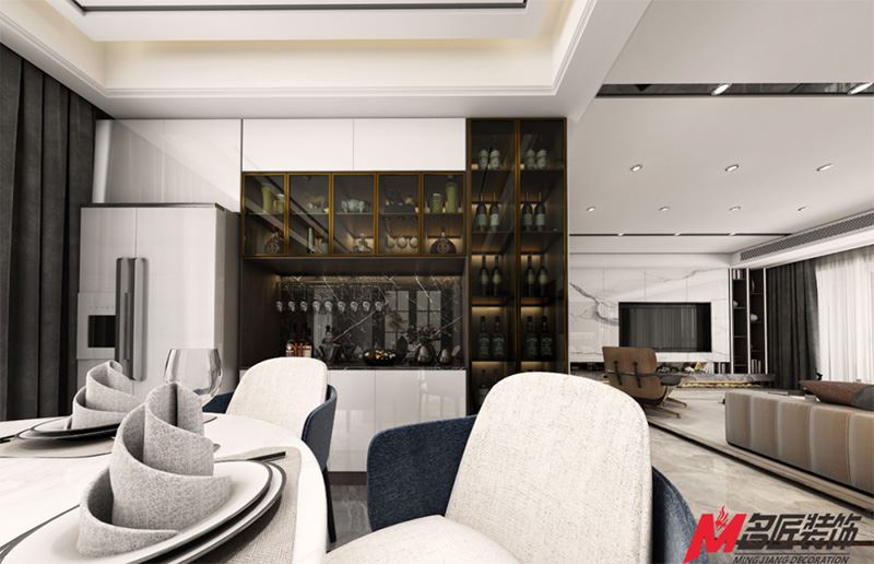 茂名市東匯城輕奢風(fēng)格平層裝修案例