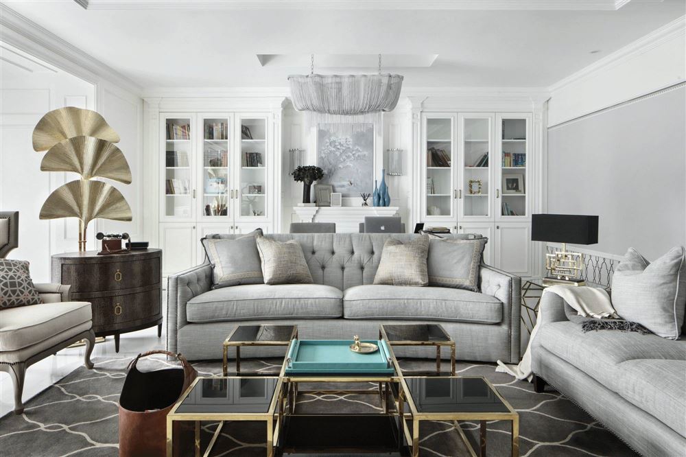 廣州市中海云麓公館輕奢風(fēng)格四居室裝修案例