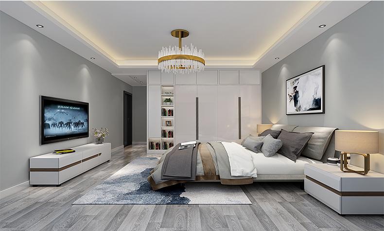 江山一品二居90平米簡(jiǎn)約現(xiàn)代風(fēng)格裝修案例-主臥 江山一品二居90平米簡(jiǎn)約現(xiàn)代風(fēng)格裝修案例-主臥