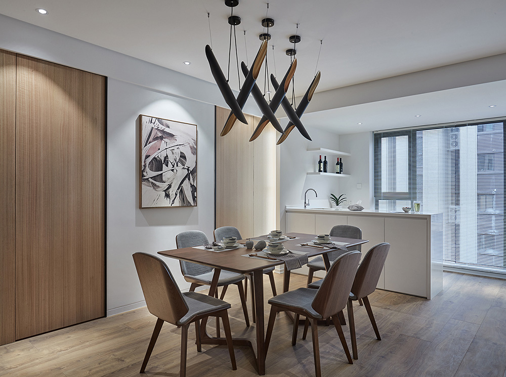 南寧綠地中央廣場(chǎng)三居125平米輕奢風(fēng)格室內(nèi)裝修案例-餐廳 南寧綠地中央廣場(chǎng)三居125平米輕奢風(fēng)格室內(nèi)裝修案例-餐廳