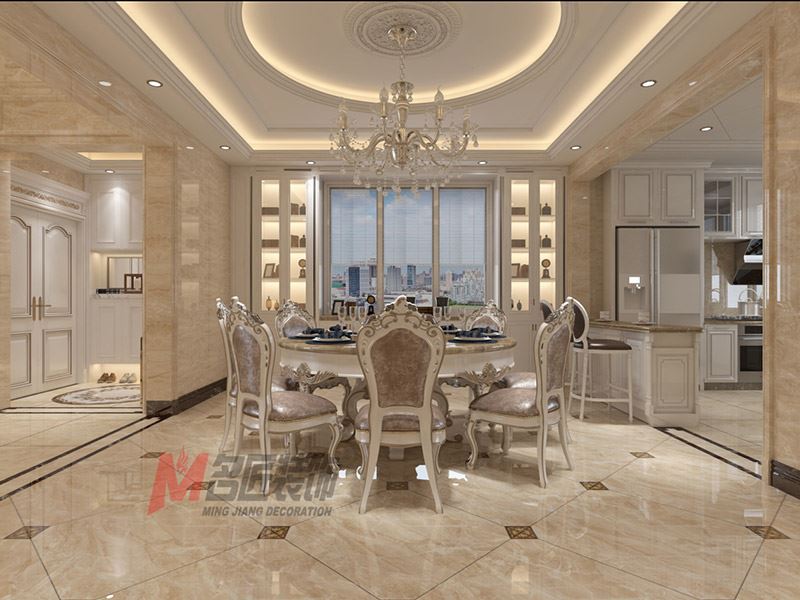 自貢市珍珠寺社區(qū)歐式風(fēng)格別墅裝修案例