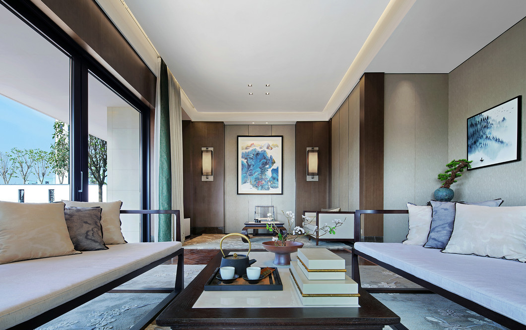 新中式風格室內設計家裝案例-客廳 新中式風格室內設計家裝案例-客廳