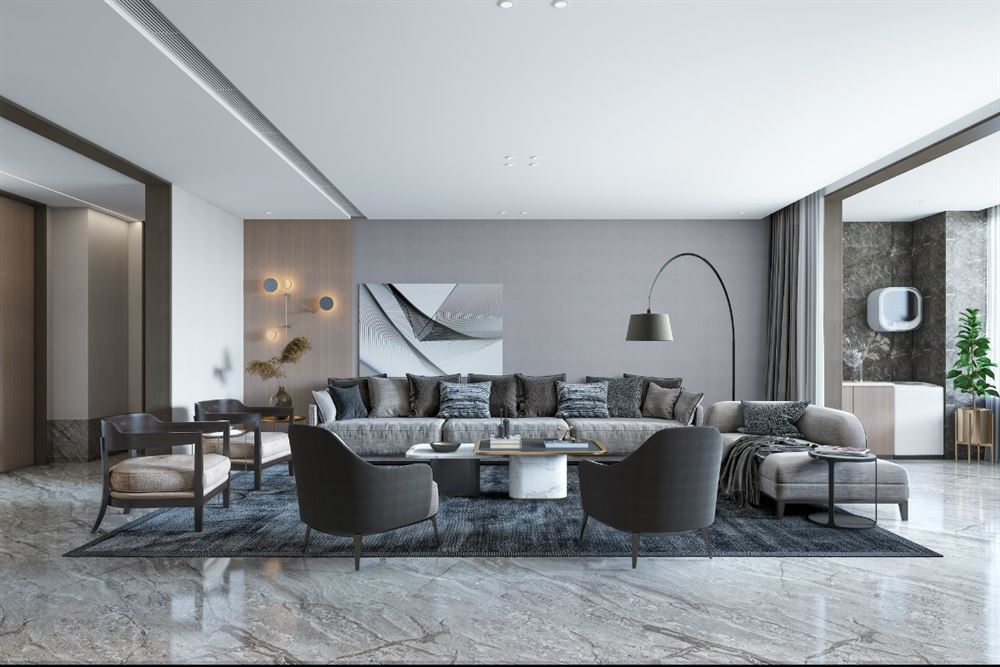 廣州市保利公園九里現(xiàn)代風(fēng)格三居室裝修案例