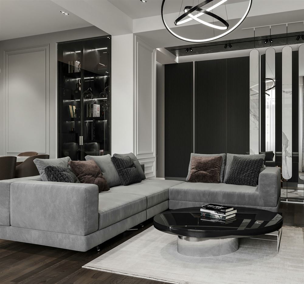 陽(yáng)江市恒大名都現(xiàn)代簡(jiǎn)約風(fēng)格三居室裝修案例