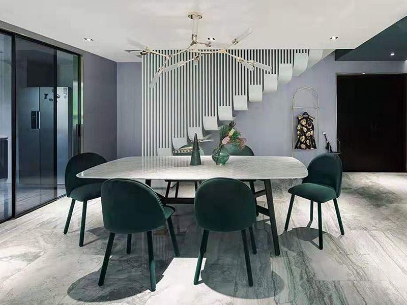 湖州市長和莊園現(xiàn)代風格復式裝修案例