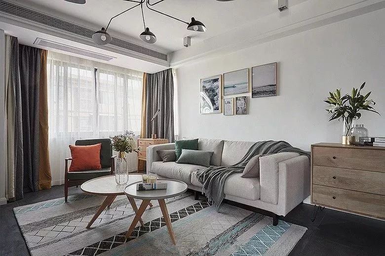 潮州市濱江雅居北歐風(fēng)格三居室裝修案例