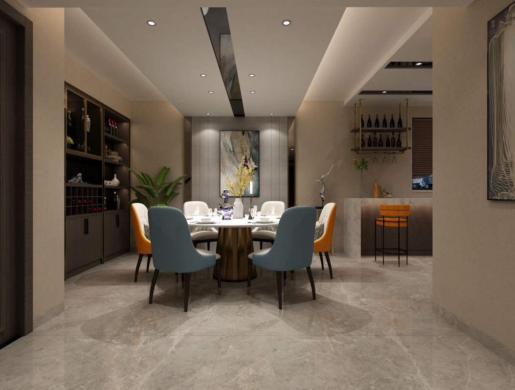 嘉興市優(yōu)優(yōu)濱海現(xiàn)代風(fēng)格三居室裝修案例