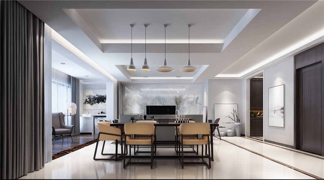 現(xiàn)代簡(jiǎn)約風(fēng)格家裝設(shè)計(jì)室內(nèi)裝修效果圖-餐廳 現(xiàn)代簡(jiǎn)約風(fēng)格家裝設(shè)計(jì)室內(nèi)裝修效果圖-餐廳