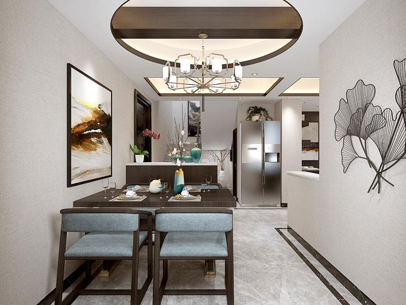 昭通市濱江首座新中式風格復式裝修案例